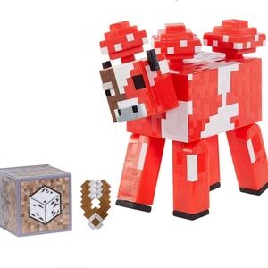 Minecraft Comic Maker Mooshroom Mushroom Cow  3.25" Action Figure